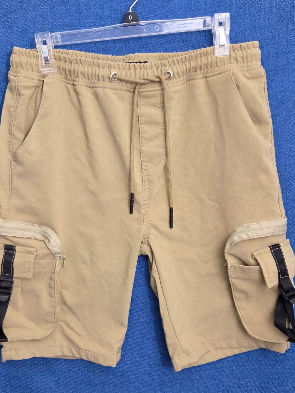Men's‎ RESET Tan Cargo Drawstring Elastic Waist Shorts